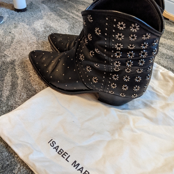 Isabel Marant DOMYA studded leather ankle boot - Picture 7 of 11